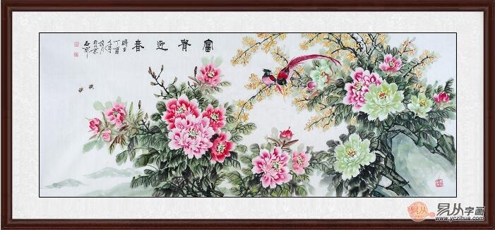 客厅沙发墙挂什么画风水好易从网吉祥花鸟画